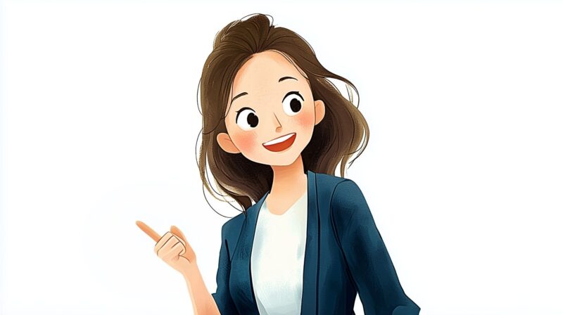 介護職員の派遣や転職について相談にのる担当者のイラスト